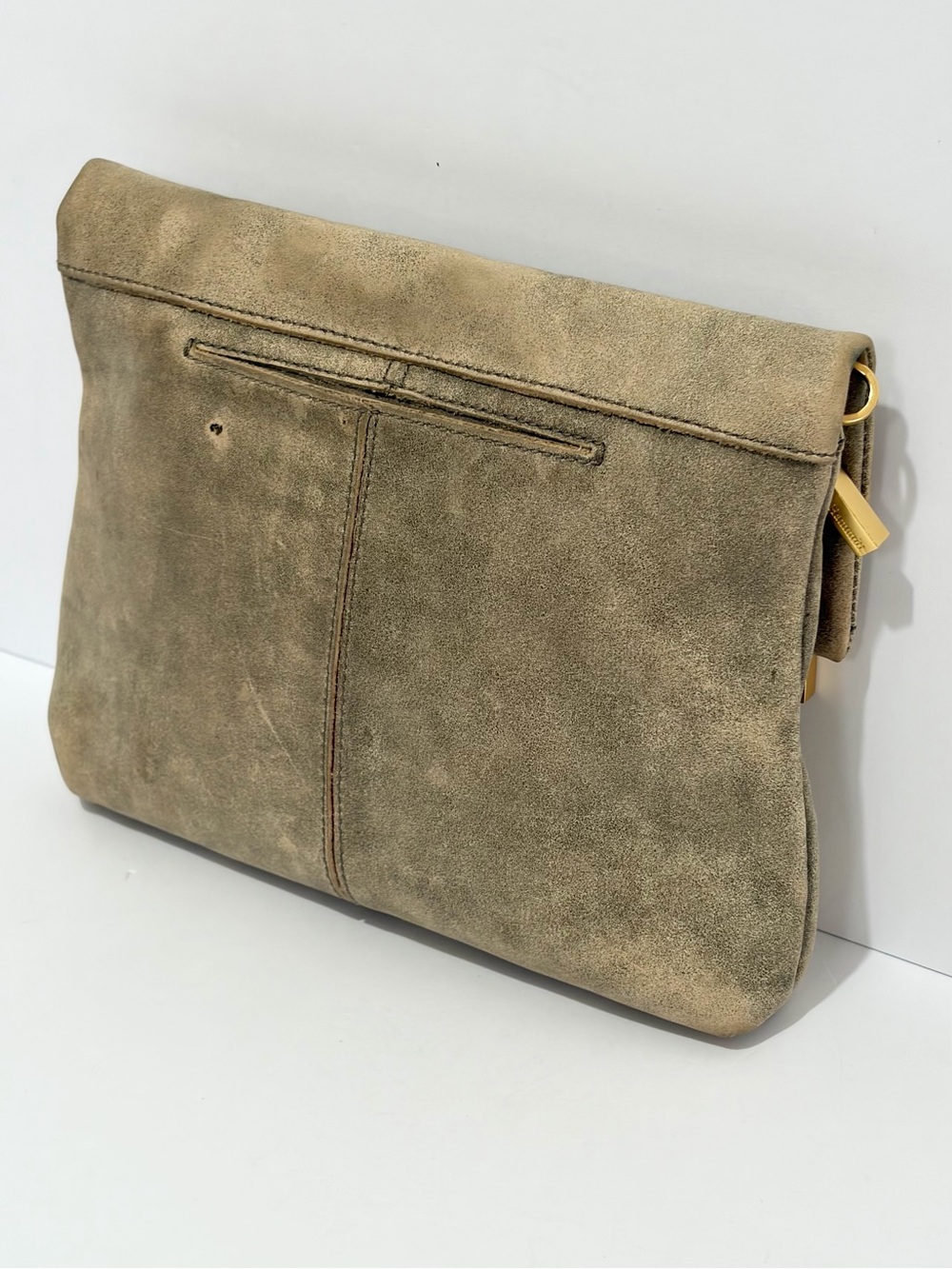 Hammitt VIP Medium Crossbody In Pewter With Gold Hardware/Red Zip - Picture 4 of 16